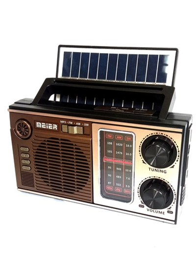 Радиоприемник Meier M-538BT-S+MP3 плеер Solar panel