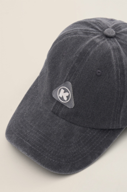 Кепка KUL'TURA "Logo K" Garment Dyed Темно-серый