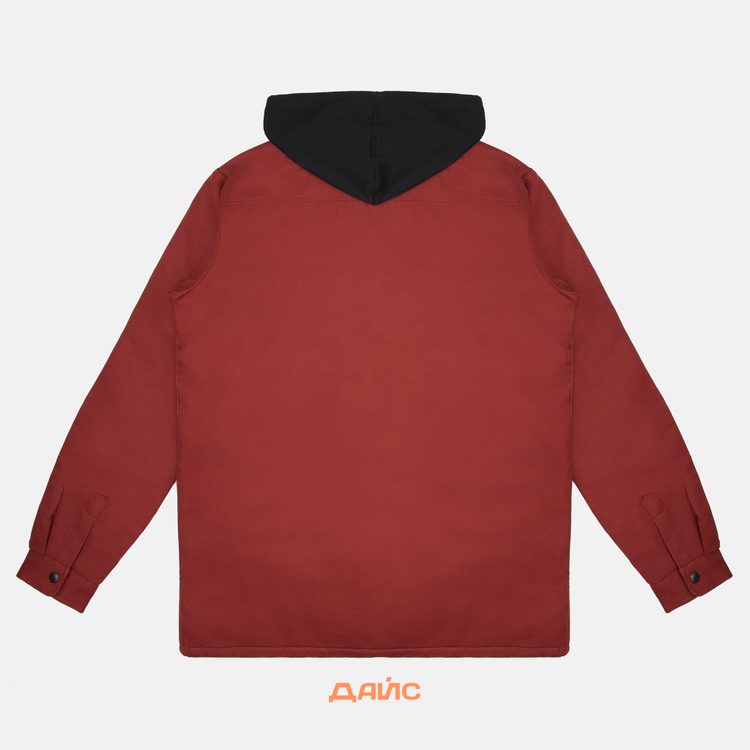 Куртка мужская Dickies Skateboarding Duck Shirt Jacket артикул:TJSK5-darkred - купить в магазине Дайс