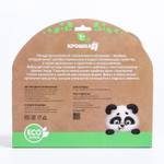 4482561 Набор бамбуковой посуды "Мышка", тарелка, миска, стакан, приборы, 5 предметов