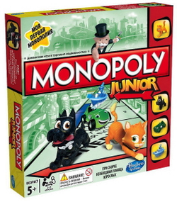 Hasbro: Игра настольная Монополия Джуниор A6984 — Monopoly Junior Board — Хасбро