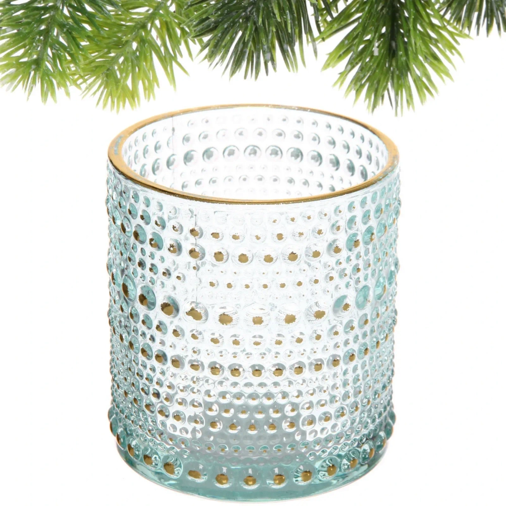 Подсвечник «Хрустальный блеск» 7*7,8 см, Голубой