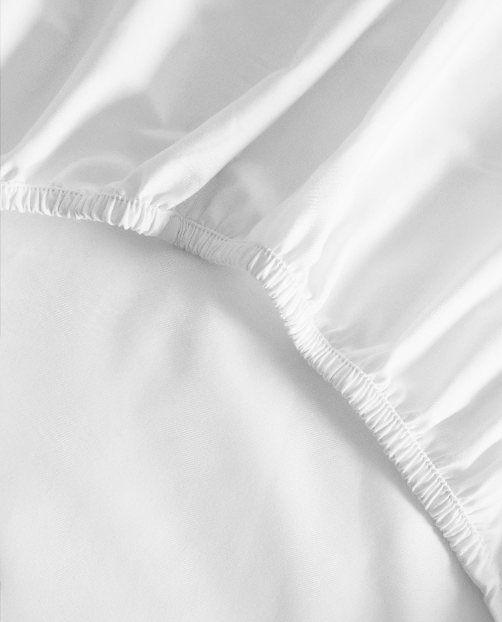 Zara Home - Простыня с ситцевой резинкой, высота 40 см (вес 200 нитей), белый, 90х200х40 см