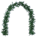 Гирлянда хвойная «Снежные ветви» 2,7 м d=30 см, ПВХ