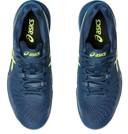 Теннисные кроссовки Asics Gel-Resolution 9 Clay - mako blue/safety yellow
