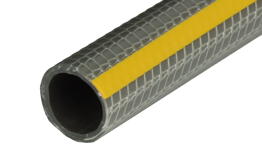 Шланг полив. (ФАВОРИТ) 3/4*50м (19мм) (серый с жель. пол.) 3-слоя