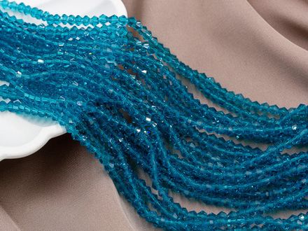 Нить бусин для украшений 3,8мм (ювелирное стекло)