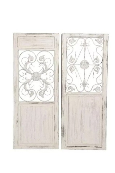 Декор "Дверь" в ассортименте 38x2,5x97см Дерево,металл