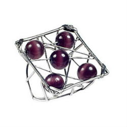 Кольцо "Паутинка" кошачий глаз