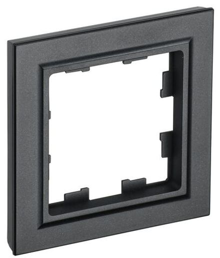 Рамка 1-м BRITE РУ-1-БрЧ черн. IEK BR-M12-K02