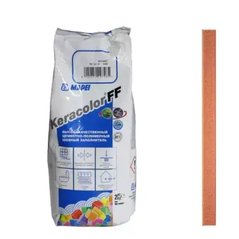 Mapei Keracolor FF № 140 затирка для швов Красный корал 2кг