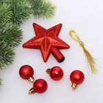 Набор ёлочных украшений «Brilliant pirouette» 30 предметов, Красный