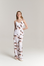 Шелковый топ - бегущие лошади