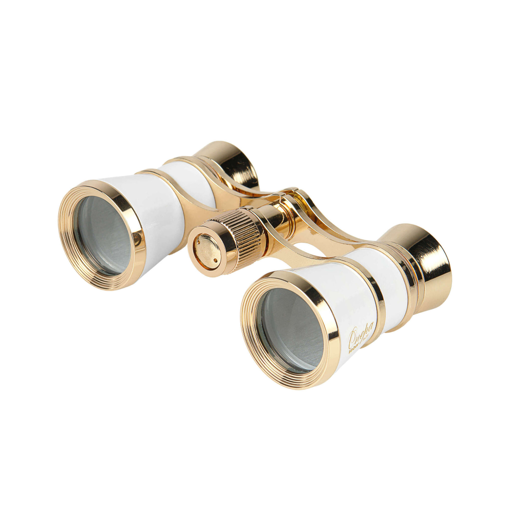 Бинокль театральный Veber Opera БГЦ 3x25 белый/золотой