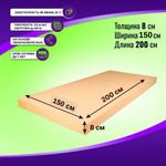 Поролон EL 2240 толщиной 8 см, жесткость 4.0 кПа, плотность 22 кг/м3