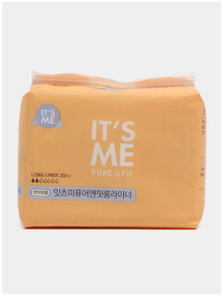 Прокладки гигиенические ежедневные It's Me Pure And Fit Long Pantyliner / Корейские прокладки