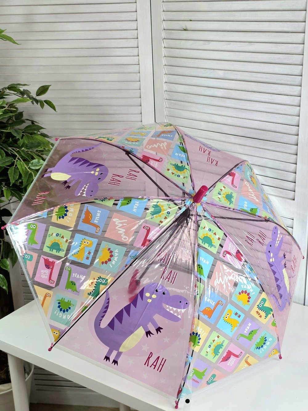 Зонт детский Забавные зверушки 48,5 см розовый (202002056-1)