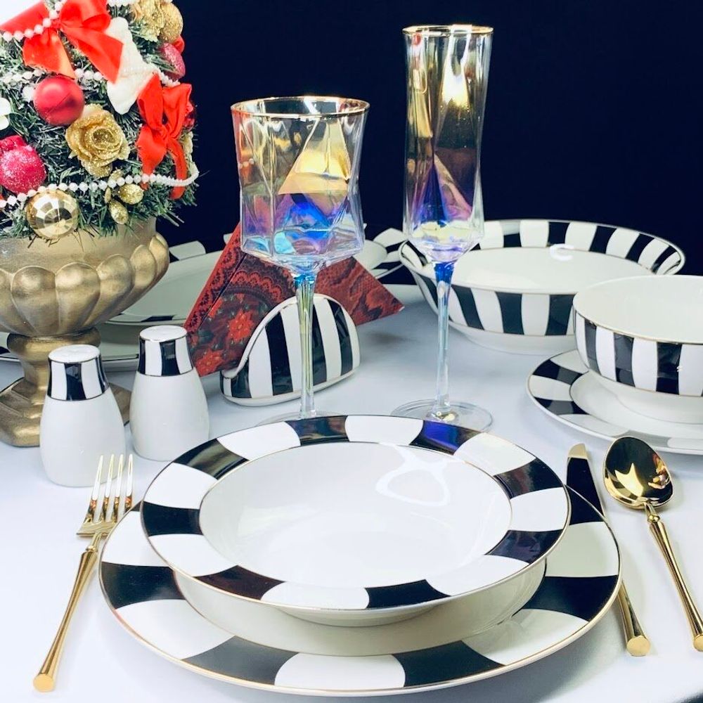 Lenardi 205-368 Обеденный сервиз 23пр. ЖАКЛИН в под.уп.(х1)Фарфор