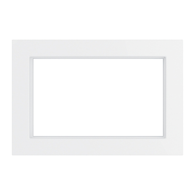 Рамка 2-местная (без перемычки), стекло, STEKKER, GFR00-7012-01, серия Катрин, белый 39566