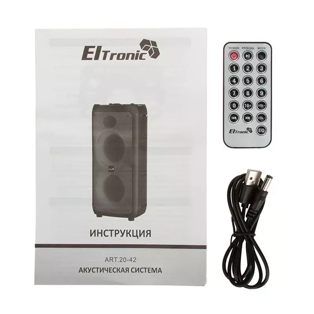 Напольная колонка FIRE BOX ELTRONIC 220 (20-42) с TWS (20-42)  black