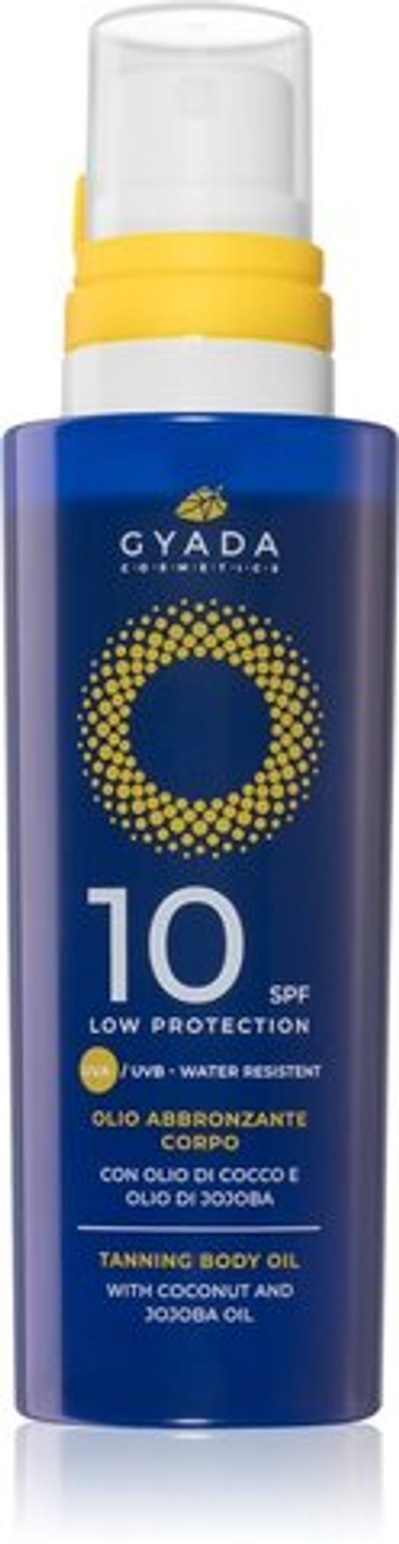 Gyada Cosmetics Solar Low Protection - ухаживающее масло для загара для тела /  SPF10 150  ml  / GTIN 8054609981378