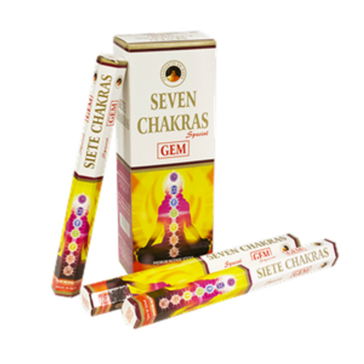 Ppure Gem Seven Chakras шестигранник Благовоние Семь чакр