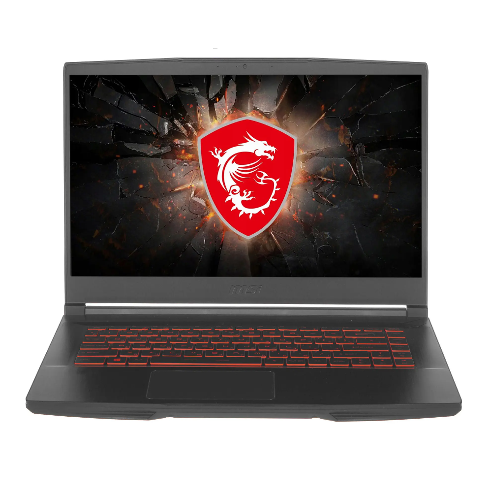Ноутбук MSI GF63 Thin 10SCSR-1653XRU (9S7-16R412-1653) Core i5 10500H 8Gb SSD256Gb NVIDIA GeForce GTX 1650 Ti 4Gb 15.6" IPS FHD (1920x1080)  WiFi BT Cam Free DOS black