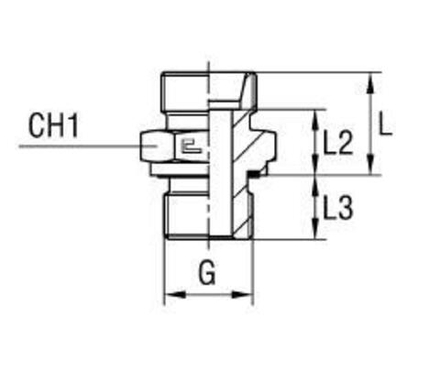Штуцер FE DL10 BSP 1/2" (корпус) CAST