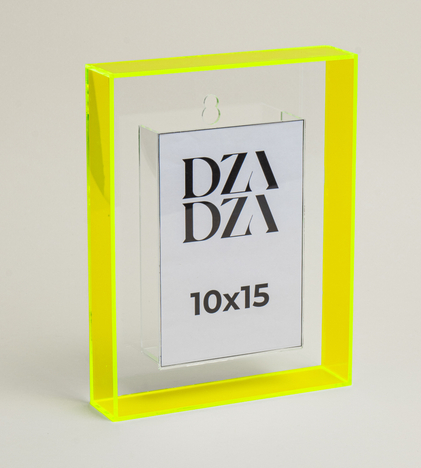 Фоторамка из акрила 10 х 15 Желтая