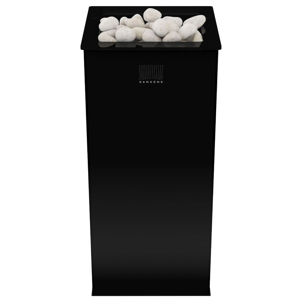 Электрическая печь для бани и сауны Sangens W20 Glass Black (В20 Стекло черное)