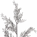 Ветка хвойная «Морозный иней» 50 см, Серебро