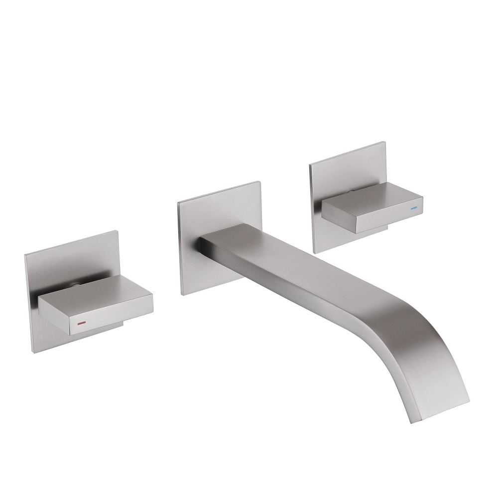 Смеситель ABBER Wasserfall AF8612SP для раковины скрытого монтажа, сатин