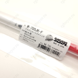 Палочка Sasaki 57 см белая с красной ручкой WxR (White x Red)