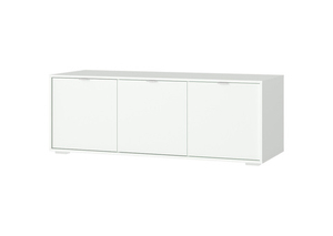 Тумба Hub 3 двери глубина 55 см на низких ножках (белый)