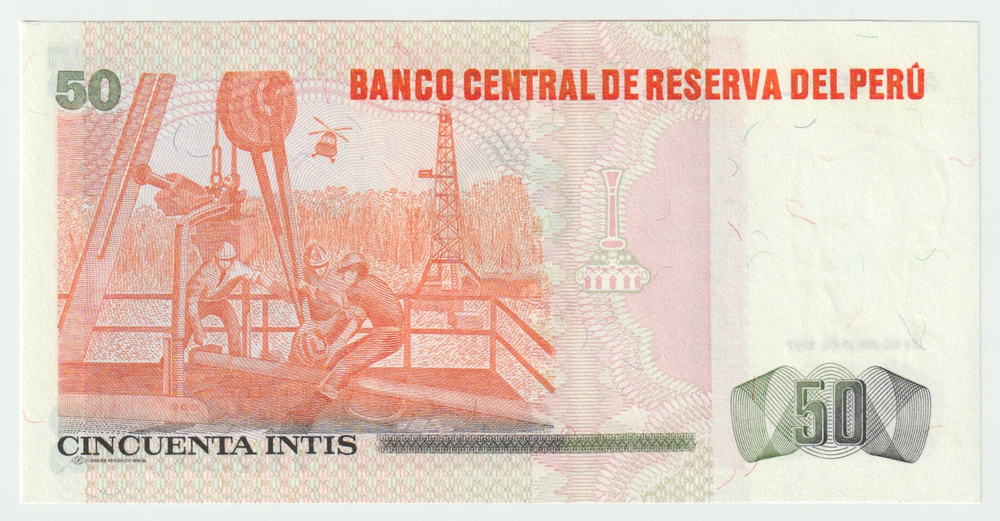 Peru, 50 Intis, 1987, UNC (Pick 131)