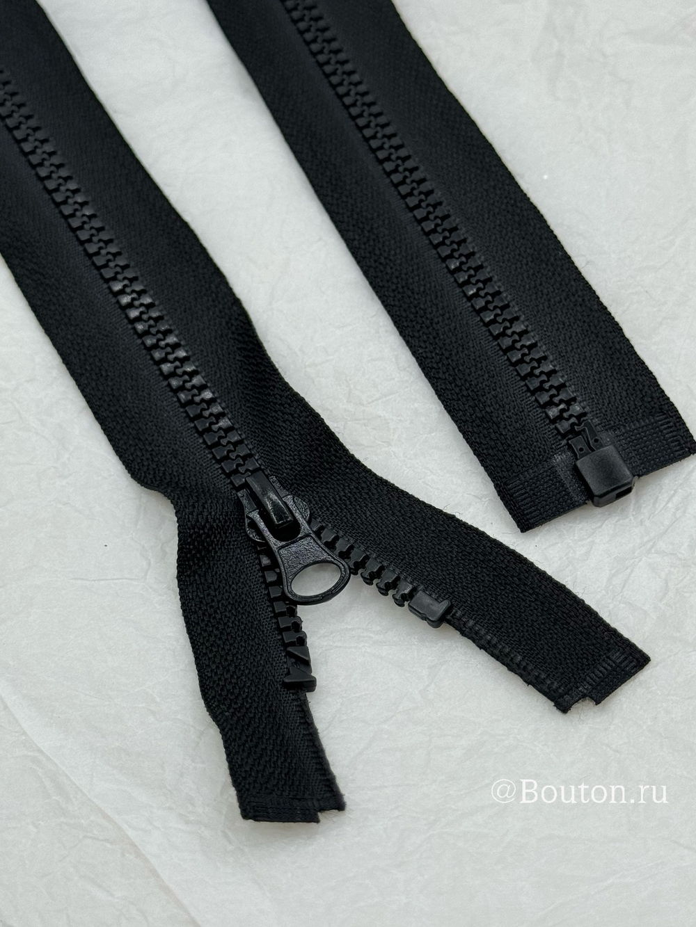 Молния тракторная черная