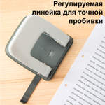 Дырокол DELI, до 35 листов, металлический корпус