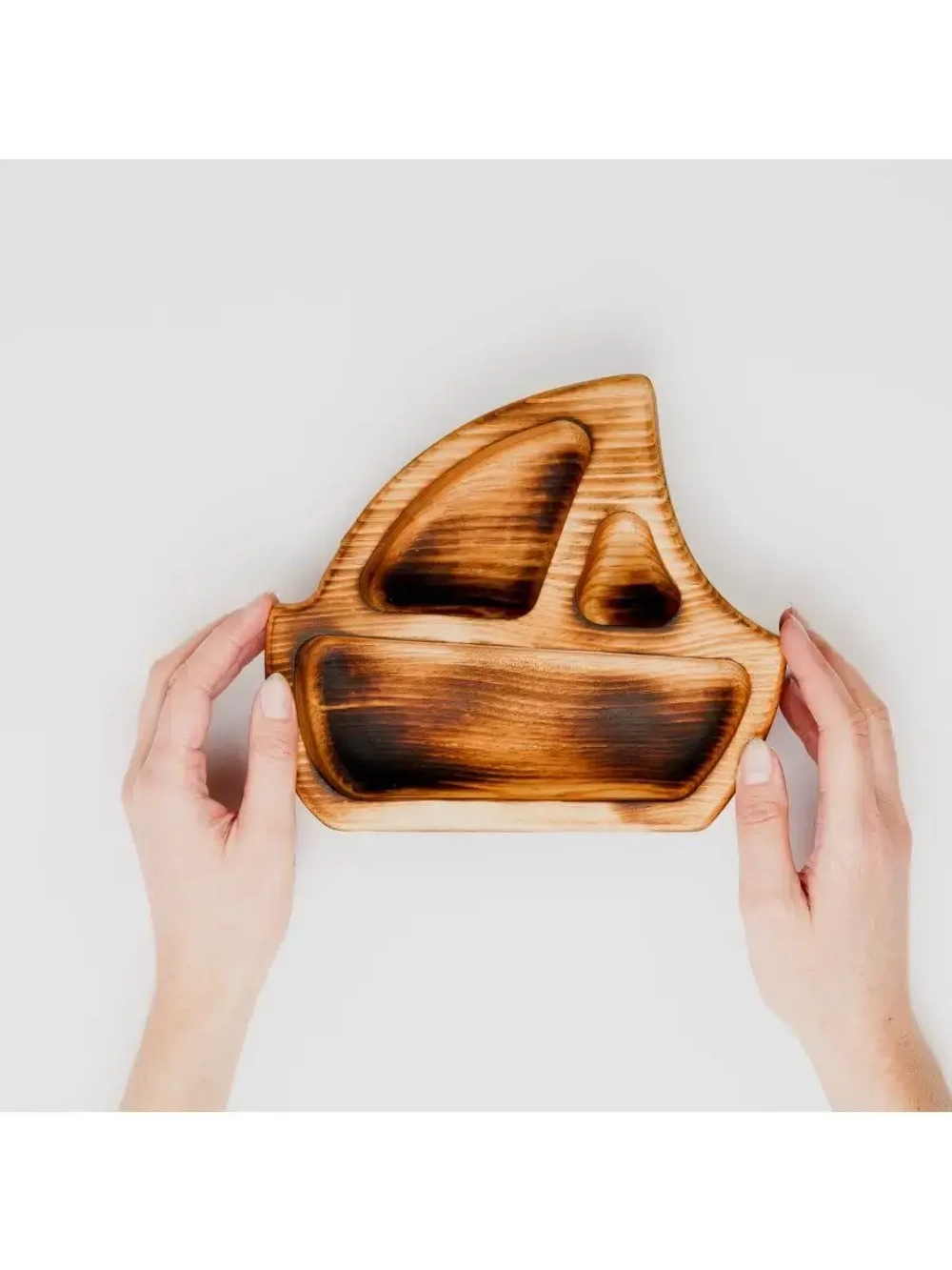 Менажница "Кораблик" из Сибирского кедра