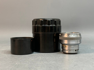 Carl Zeiss Jena Sonnar T 5cm f/1.5 М39, царапины на передней линзе
