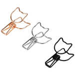 Зажимы для бумаг 33мм, MESHU "Cute Cats", 6шт., ассорти, бокс с европодвесом