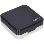 Набор для хранения контактных линз «МАРЦИПАН», с зеркалом, цвет черный, 6.3*6.2*3.2см, (пакет с подвесом)✦