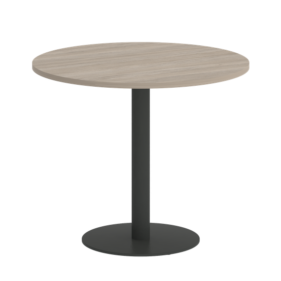 Home Office Стол круглый VR.SP-5-90.1 Дуб Аттик/Металл Антрацит 900*900*753