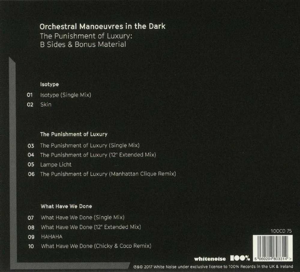 Orchestral Manoeuvres In The Dark / The Punishment Of Luxury: B-Sides & Bonus Material (CD)