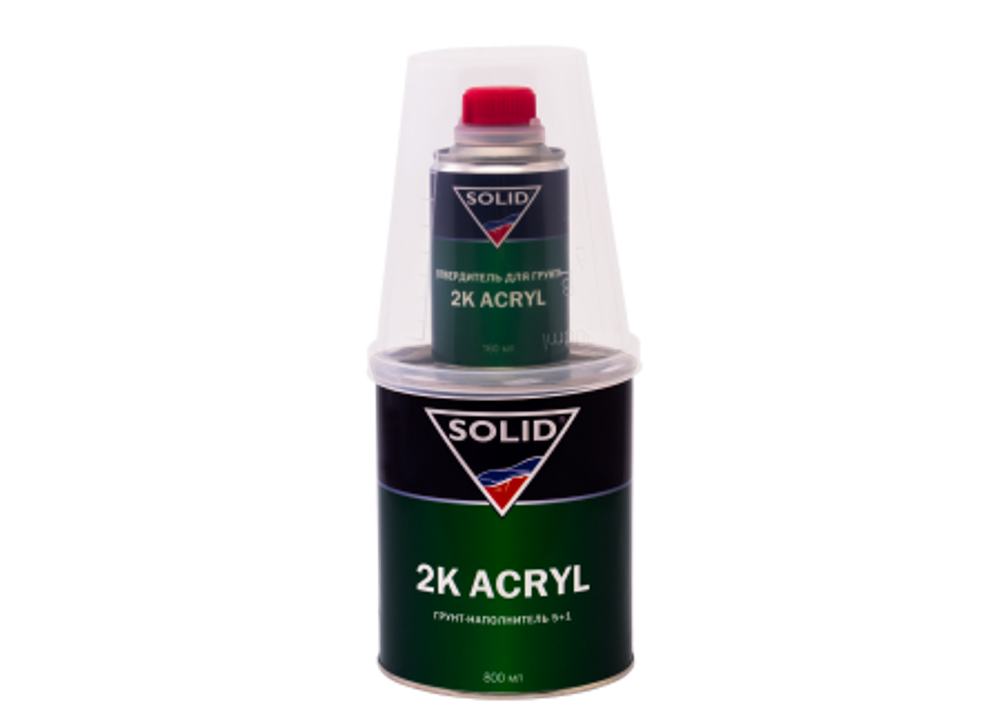 Solid  Грунт 2K Acryl черный в компл. с отверд. 331.0804