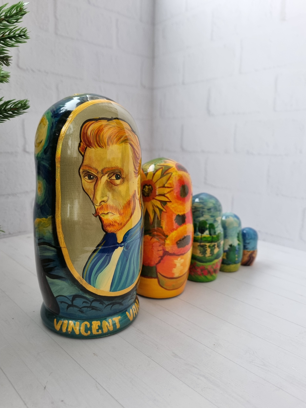 Матрёшка 5м 18см "Ван Гог" портретная