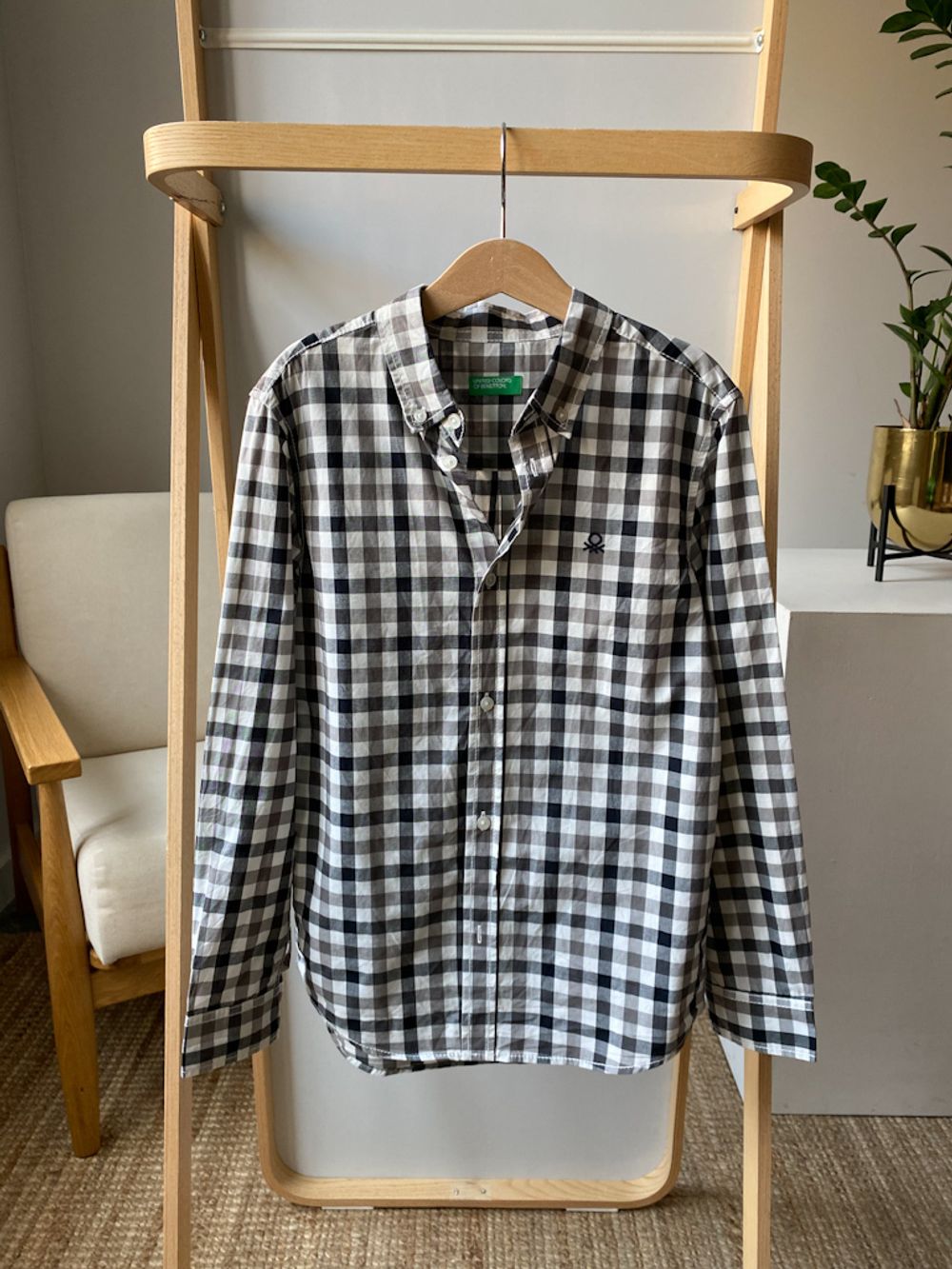 Хлопковая рубашка Benetton, 134