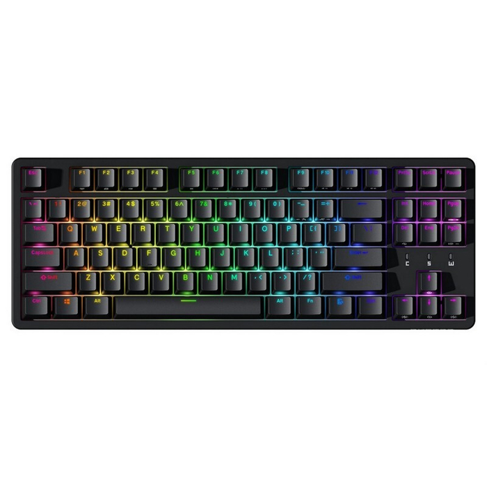 Механическая клавиатура Durgod Cavalry 87 - BLACK, TKL, PBT Double-shot keycaps, Hot-swap, RGB, Kailh turbo-Speed Silver switch (C87-B-KL-SS)