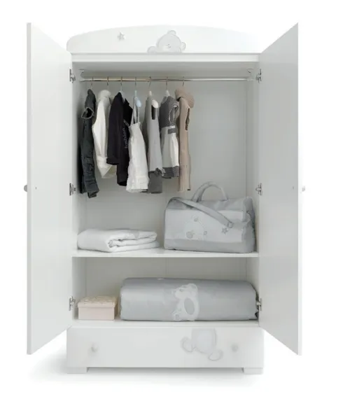 Шкаф Erbesi Mirtillo White/Tortora