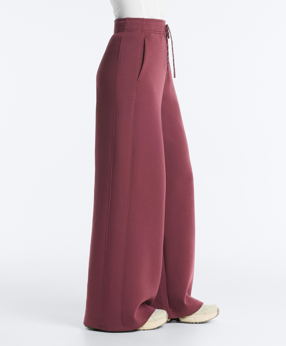 OYSHO Брюки прямого кроя из смесовой хлопковой ткани, темно-розовый