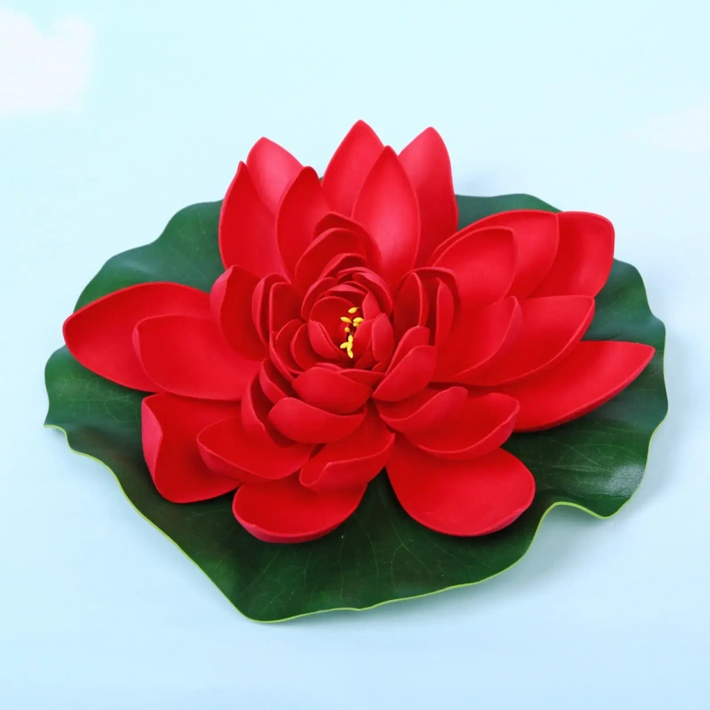 Растение водоплавающее «Кувшинка Розитта» d-28см красная